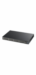 ZyXEL XGS2210-52 Zyxel XGS2210-52, 52-port Managed Layer2+ Gigabit Ethernet switch, 48x Gigabit metal + 4x 10GbE SFP+ ports, L2 multicast