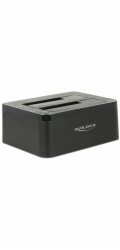 Delock Dual Docking Station SATA HDD > USB 3.0 with Clone Function - Řadič úložiště - 2.5", 3.5" - SATA 6Gb/s - USB 3.0