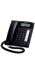 Panasonic KX-TS880FXB - jednolinkový telefon, černý