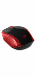HP myš - 200 Mouse, Wireless, Empress red