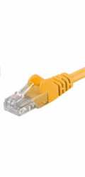 PremiumCord Patch kabel UTP RJ45-RJ45 CAT6 0.25m žlutá