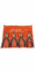 GEKO Kleště seeger sada 4ks, přímé a zahnuté, 200mm GEKO