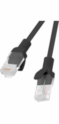 LANBERG Patch kabel CAT.5E UTP 1.5M černý Fluke Passed