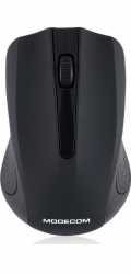 Modecom MC-WM9 bezdrátová optická myš, 3 tlačítka, 1200 DPI, USB nano 2,4 GHz, černá