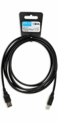 iBox IKU2D USB kabel 3 m USB 2.0 USB A USB B Černá