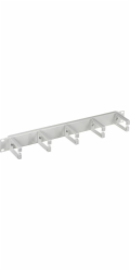 Cable Organizer 1U 19  5 Plastic Brackets  Grey ALANTEC
