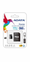 Adata/micro SDHC/32GB/UHS-I U1 / Class 10/+ Adaptér
