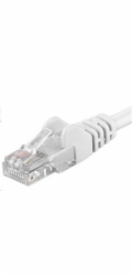 PREMIUMCORD Patch kabel UTP RJ45-RJ45 CAT5e 1m bílá