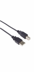 PremiumCord kabel USB 2.0, A-B, 0.5m, černá