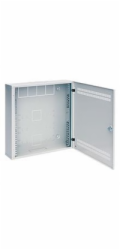 Solarix rozvaděč SOHO LC-18 s lištami 2U, 4U a 11U, 550x550x150mm, šedá RAL 7035