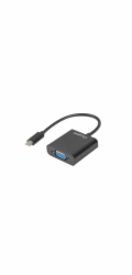 Lanberg USB adaptér Lanberg USB TYPE-C (M) -VGA (F) adaptér 15cm Černý