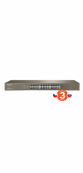 Tenda TEG1024G - 24-port Gigabit Ethernet Switch, 10/100/1000 Mbps, Fanless, Rackmount, Kov