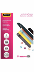FELLOWES laminovací fólie/ formát A4/ 250 mic/ velikost 216x303 mm/ lesklé/ 100 pack