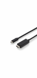 Digitus AK-300330-050-S adaptér k video kabelům 5 m USB typu C DisplayPort Černá
