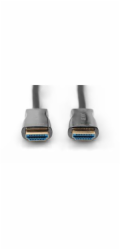 Digitus Připojovací kabel HDMI AOC s hybridním vláknem, typ A M/M, 30 m, UHD 4K@60 Hz, CE, zlatá, bl
