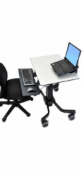 Ergotron TeachWell Mobile Digital Workspace - Vozík - Technologie konstantní síly - pro notebook / klávesnice / myš - ocel, phenolic composite, vysoce kvalitní plast - tuhově šedý
