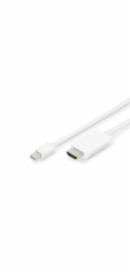 Digitus Assmann AK-340304-020-W Digitus DisplayPort kabelový adaptér, mini DP - HDMI, 2m ,DP 1.2_HDMI 2.0, 4K/60Hz