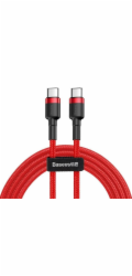 Baseus Cafule Series nabíjecí/datový kabel USB-C na USB-C PD2.0 60W Flash 2m, červená