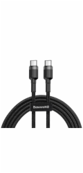 Baseus Cafule Series nabíjecí/datový kabel USB-C na USB-C PD2.0 60W Flash 1m, šedá-černá
