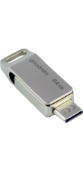 GOODRAM Flash Disk 64GB ODA3, USB 3.2, stříbrná ODA3-0640S0R11