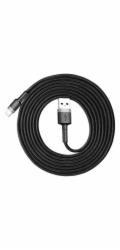 Baseus Cafule nabíjecí/datový kabel USB na Lightning 1,5A 2m, šedá-černá