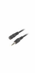 Lanberg CA-MJFJ-10CC-0015-BK LANBERG Minijack 3.5mm M / F 3 PIN kabel 1,5m, černý