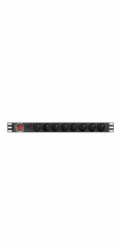Lanberg PDU lišta napájecí 1U 16A 2m 8 gn. PDU-08E-0200-BK