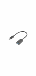 LANBERG USB-C(M) 3.1 na USB-A(F) adaptér kabel 15CM černý OTG  