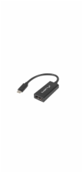 LANBERG USB-C(M) 3.1 na Displayport(F) adaptér kabel 15CM černý  