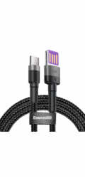 Baseus CATKLF-PG1 Cafule Quick Charging Datový Kabel USB Double Sided to USB 40W 1m Gray/Black