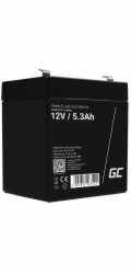 Green Cell AGM VRLA 12V 5.3Ah maintenance-free battery for the alarm system, cash register, toys