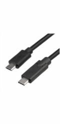 Akyga kabel microUSB / USB type C 1.0m/černá 