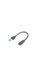 Lanberg USB C (F) 3.1 USB kabel - USB-A (M) 0,15m černý
