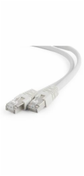 GEMBIRD PP6A-LSZHCU-15M – S/FTP Cat. 6A LSZH propojovací kabel, šedý, 15 m
