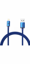 Baseus CAJY000003 Crystal Shine Series Datový Kabel USB - Lightning 20W 1,2m Blue