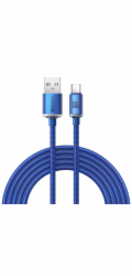 Baseus CAJY000503 Crystal Shine Series Datový Kabel USB - USB-C 100W 2m Blue