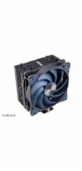 AKASA chladič CPU Alucia H4, Heatpipes, Black fins