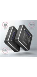 AXAGON ADSA-M2C, USB-C 3.2 Gen 2 -  2x M.2 NVMe SSD CLONE MASTER dokovací stanice