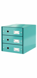 LEITZ Zásuvkový box  Click&Store, 3 zásuvky, ledově modrá