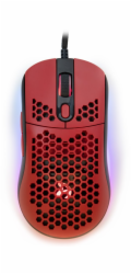 Arozzi Favo Ultra Light AZ-FAVO-BKRD AROZZI herní myš FAVO Ultra Light Black-Red/ drátová/ 16.000 dpi/ USB/ 7 tlačítek/ RGB/ černočervená