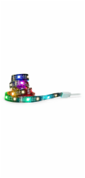 NEDIS Bluetooth chytrý LED pásek/ 4W/ IP20/ pro TV/ 380lm/ 2700 K/ teplá bílá/ RGB/ Nedis® SmartLife/ 2m