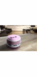 PEACH PA105 - mini stolní vysavač, AA, růžový