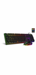 CONNECT IT BATTLE herní combo drátová klávesnice + myš, CZ + SK layout, černá