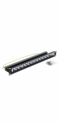 Triton 19  modulární patch panel 1U pro max. 24ks keystone,otvor 14,8x17,5mm , černý