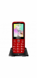 EVOLVEO EasyPhone XO, mobilní telefon pro seniory s nabíjecím stojánkem, červená