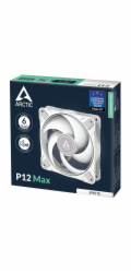 ARCTIC P12 Max (WHITE) - 120mm Case Fan - fluid dynamic bearing - max 3300 RPM - PWM regulated - Whi
