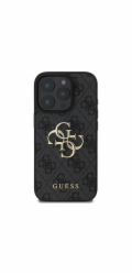 Guess Guess GUHCP16L4GMGGR Tvrdý kryt pro iPhone 16 Pro 6.3 černý/černý 4G Big Logo