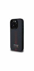 Pevné pouzdro Red Bull RBHMP16X24CFGSMK iPhone 16 Pro Max 6.9 černo/černé Carbon Fiber Power Bar MagSafe