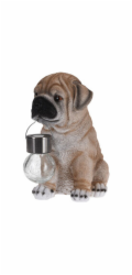 Zahradní dekorace pes se solární lampou Buldog 24 cm KO-795201190buld