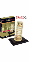 Cubicfun 3D PUZZLE ŠIKMÁ VĚŽ V PISĚ (SVĚTLO) - L502H